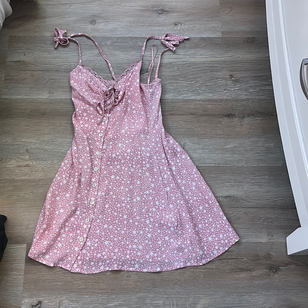 SKYLAR AND MADISON PINK DRESS